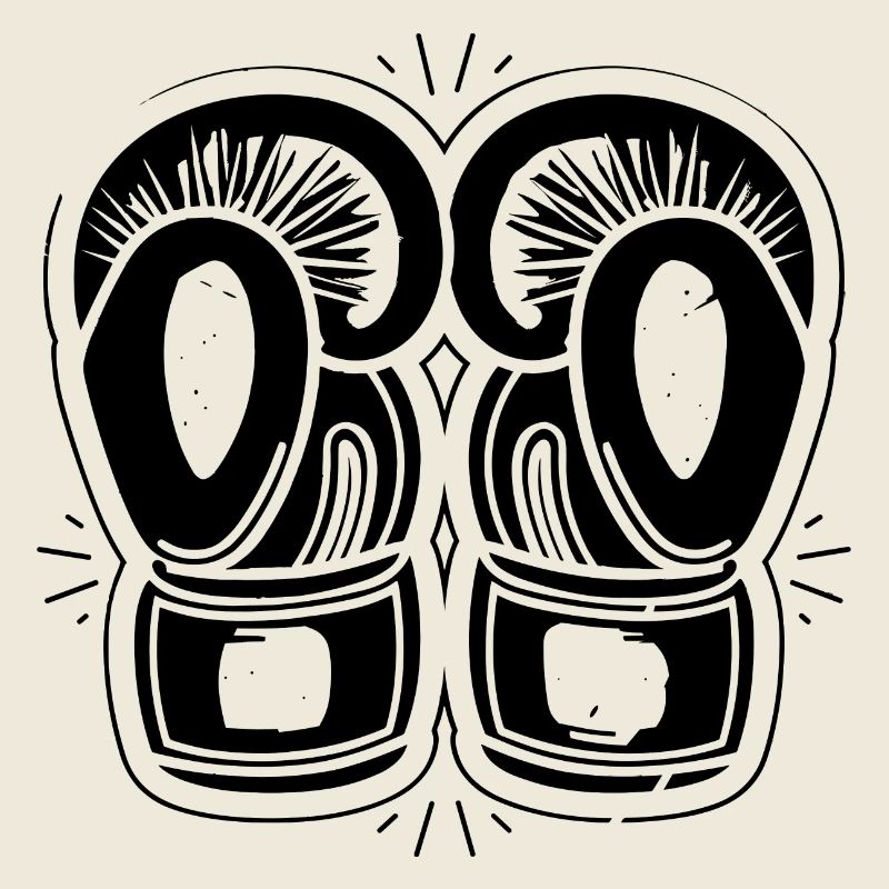 Dessin de gants de boxe