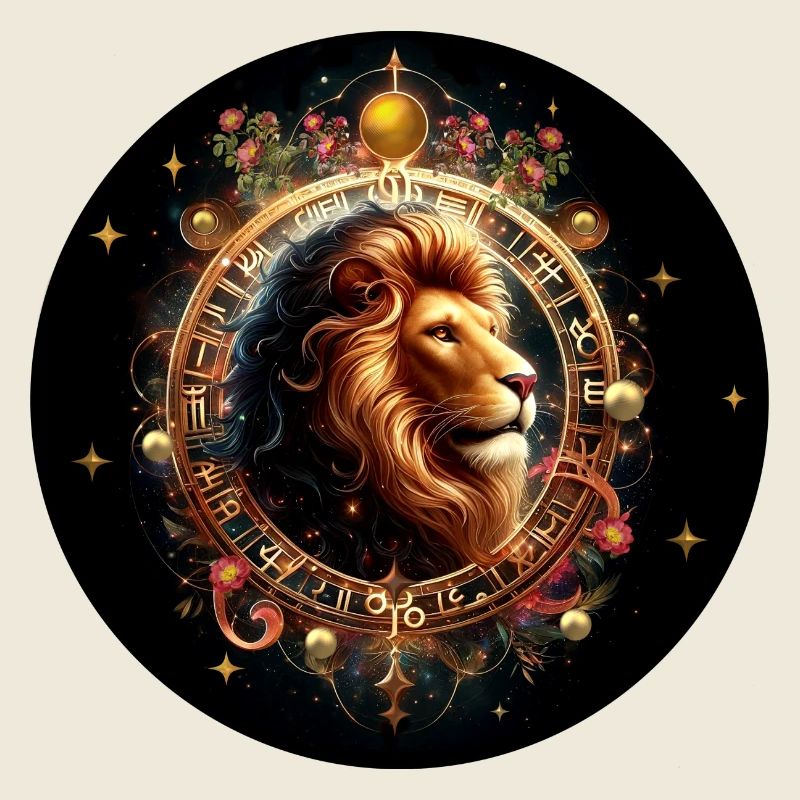 Löwe im Sternkreis - Sternzeichen Löwe