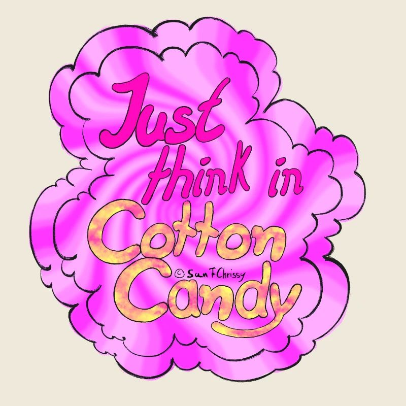 Cotton Candy Thinking swirl