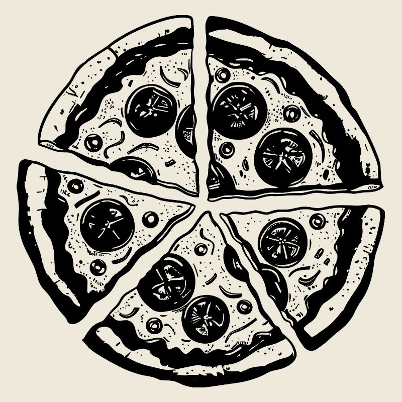 Dessin de pizza