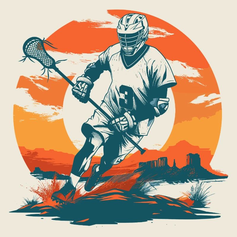 Lacrosse Spieler Grafik
