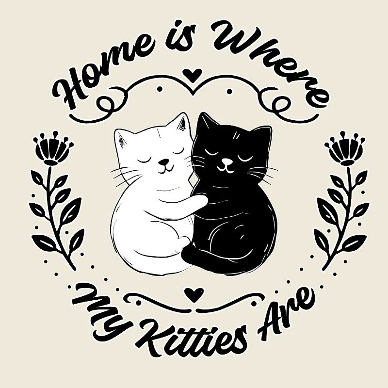Home is Where My Kitties Are-minimalist