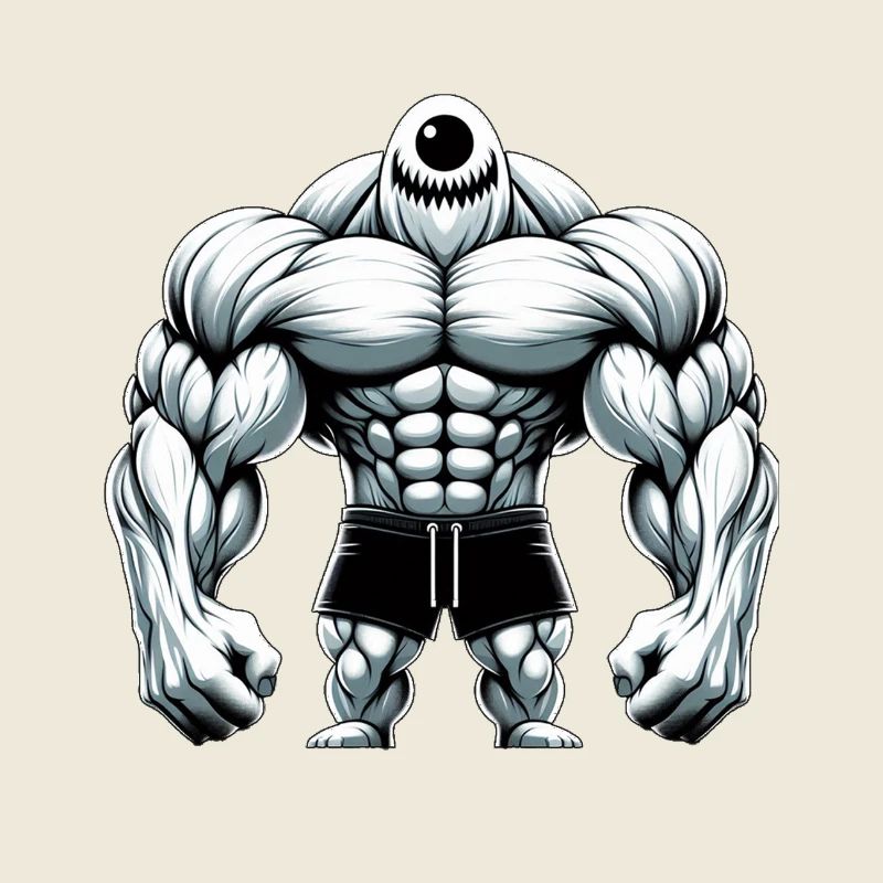 Einäugiger Muskelkoloss - Perfekt fürs Gym
