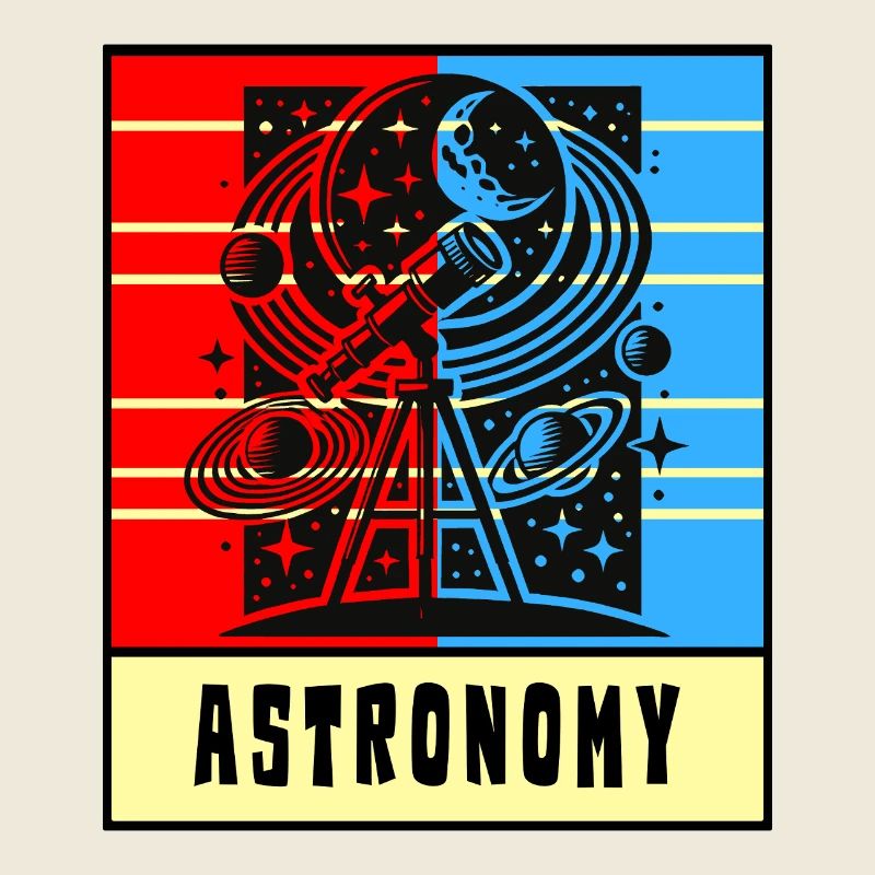 Kosmisches Universum Retro Style