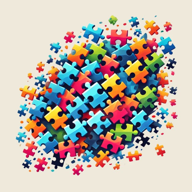 Colorful Puzzle Design for Creative Expression