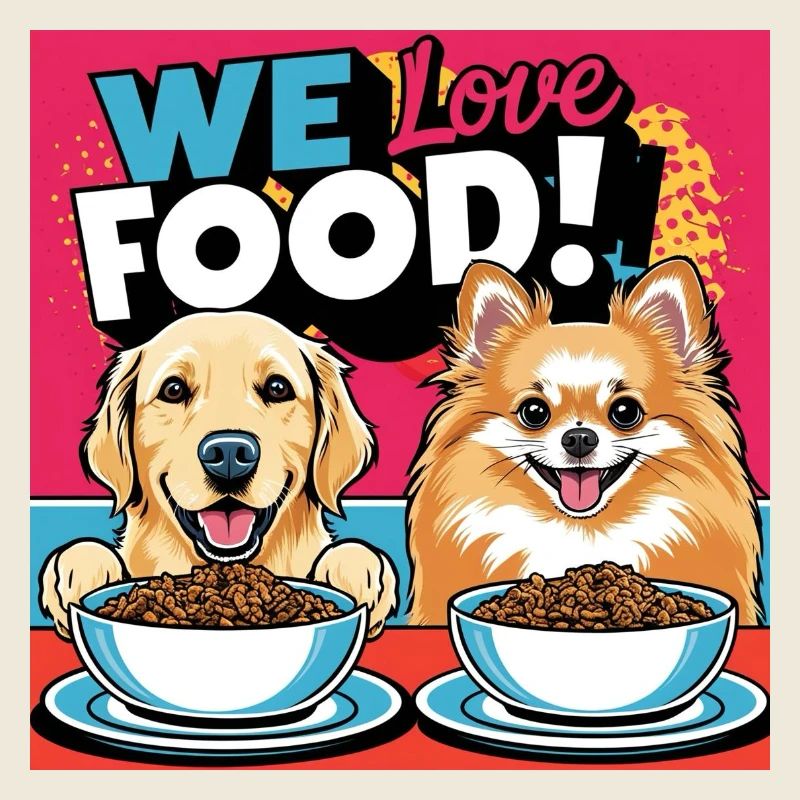 Chiens comiques - Nous aimons la nourriture