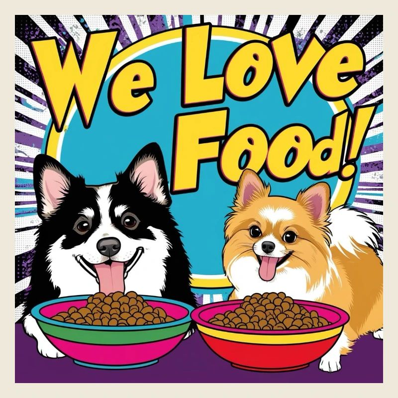 Comic Dogs - We Love Food