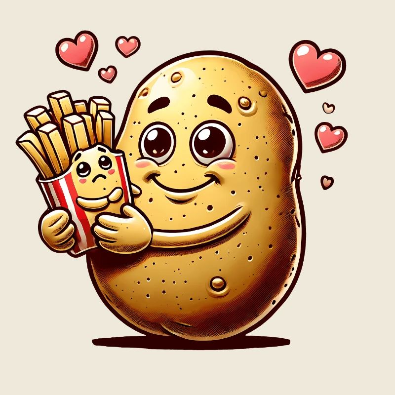 La pomme de terre aime les frites