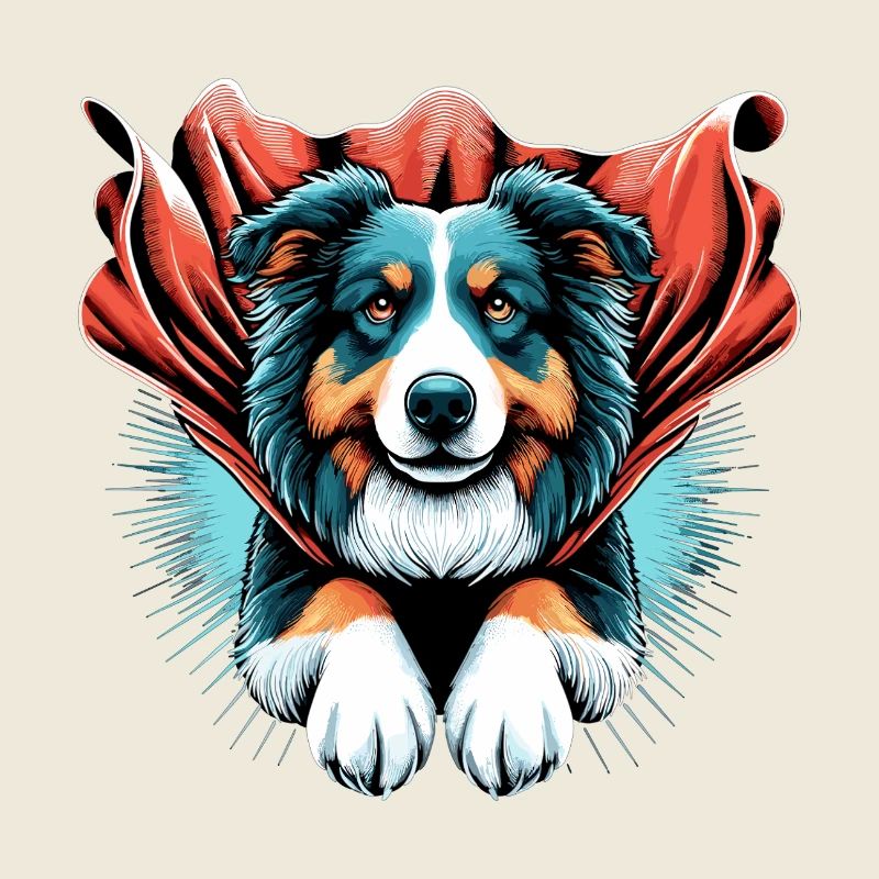 Super Dog Australian Shepherd Sheppie Gift