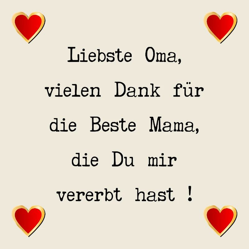 MUTTERTAG OMA MAMA PRÄGUNGEN