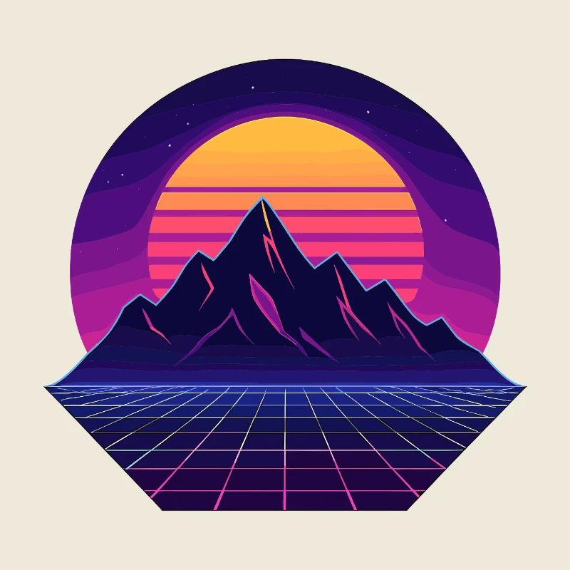 Neon Sunset Peaks