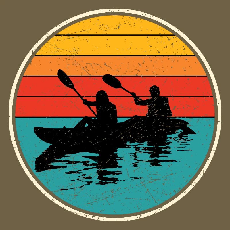 Kajak Duo Circle bei Sonnenuntergang