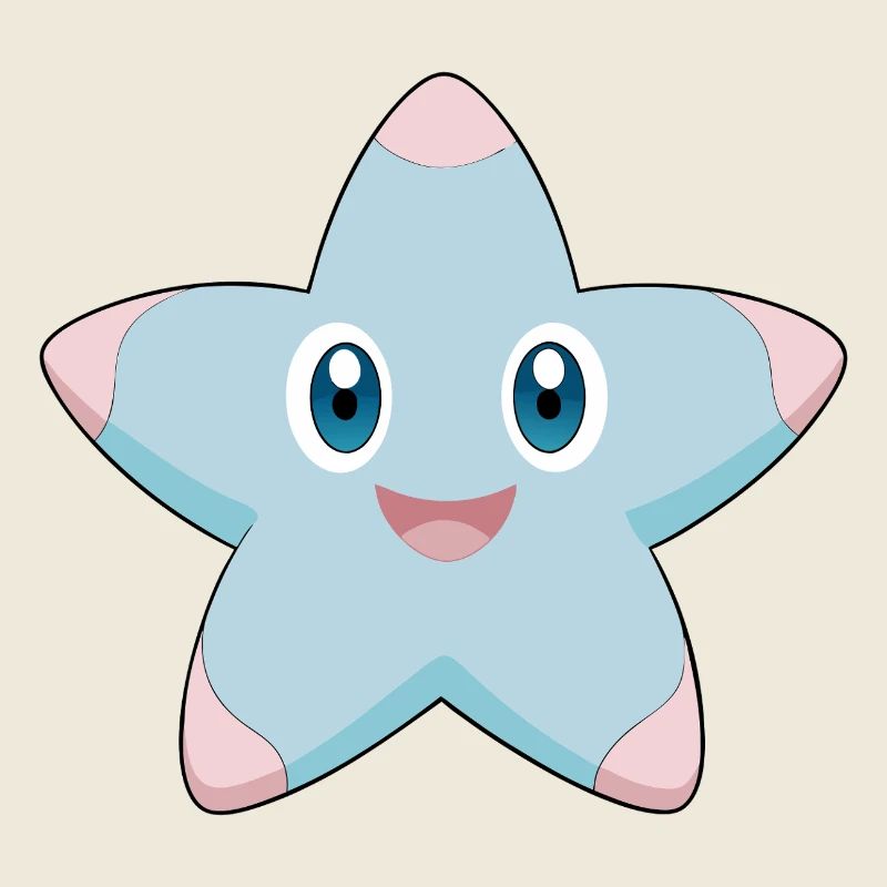 Cheerful and smiling starfish