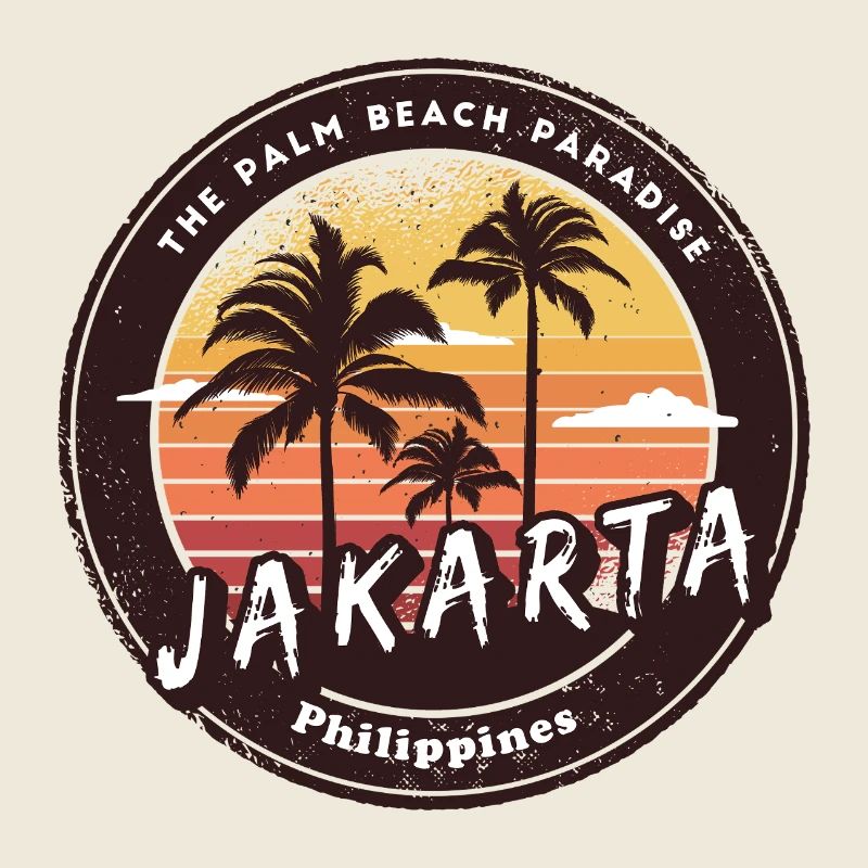 Jakarta Philippinen Strand Palmen Design