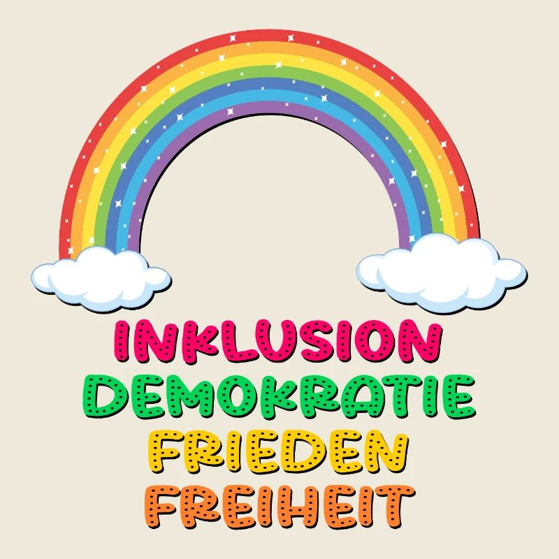 INKLUSION REGENBOGEN FRIEDEN DEMOKRATIE