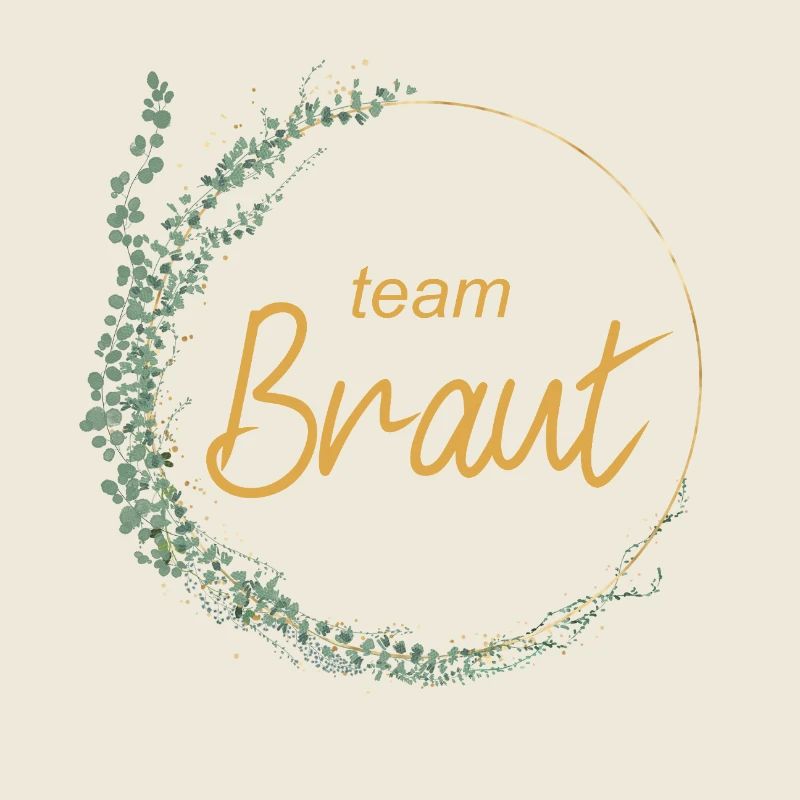 Team Braut! Eukalyptus-Kranz, personalisierbar