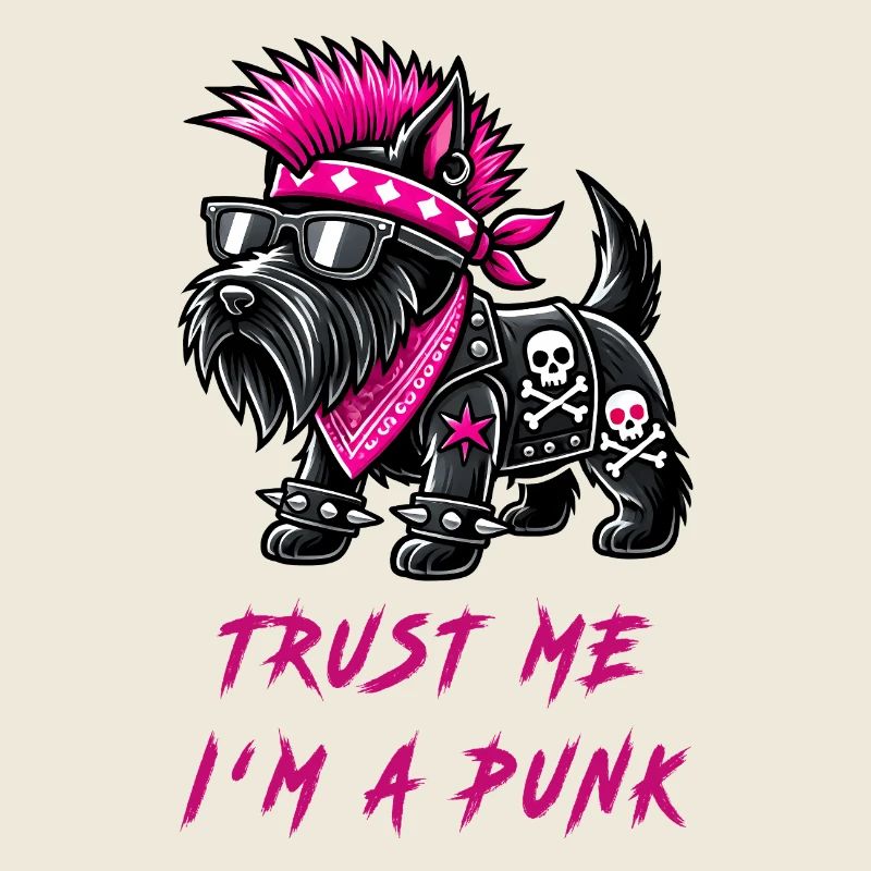 Scottish Terrier Punk Music