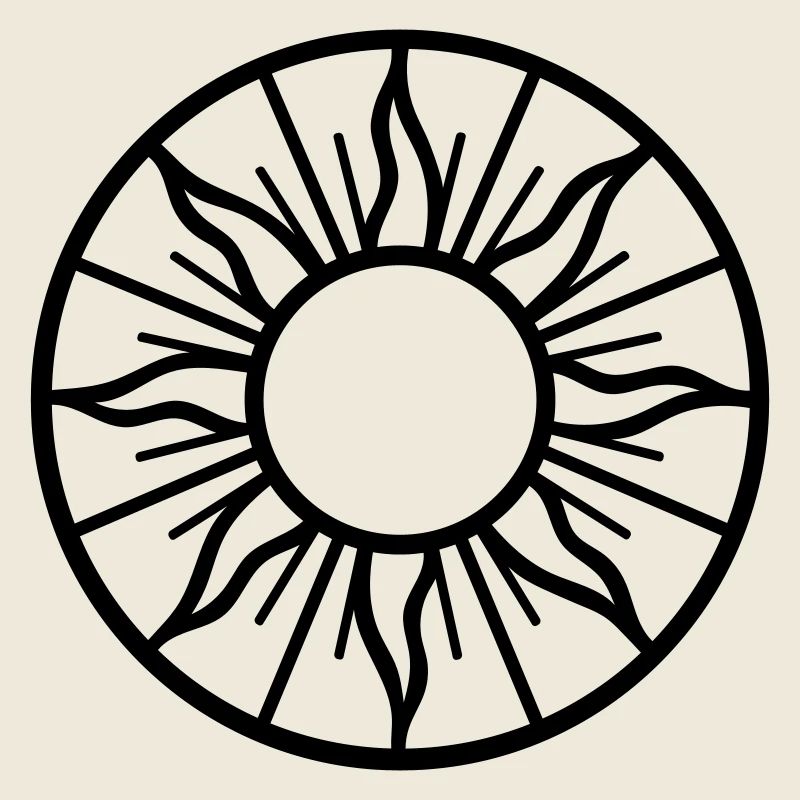 Mittsommer Sonne - Symbol der Sommersonne