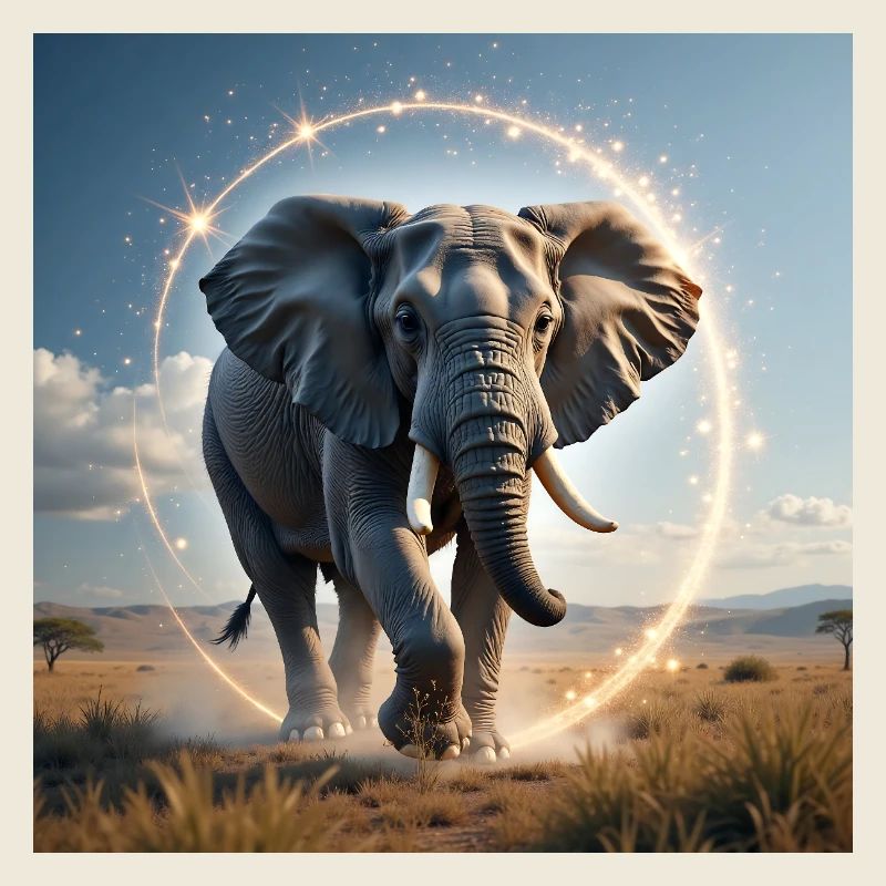 Krafttier Magischer Elefant