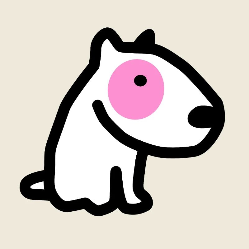 CORSO DER HUND mit rosa Augen