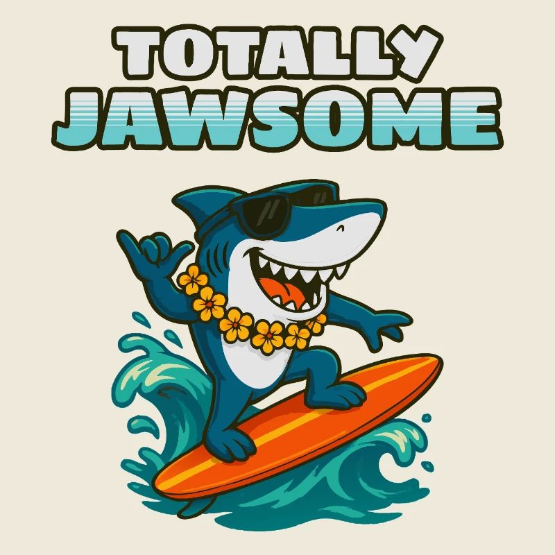 Totally Jawsome Surf Shark