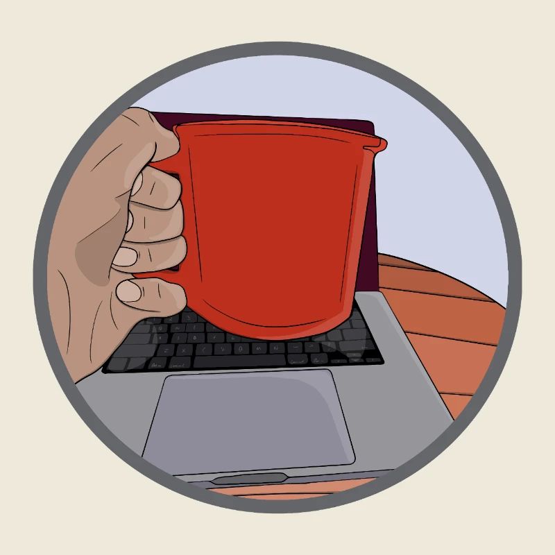 I just need my laptop and a coffee