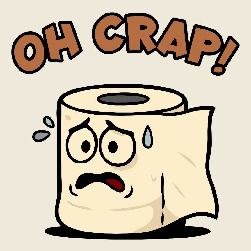 Oh Crap Toilet Paper Drawing