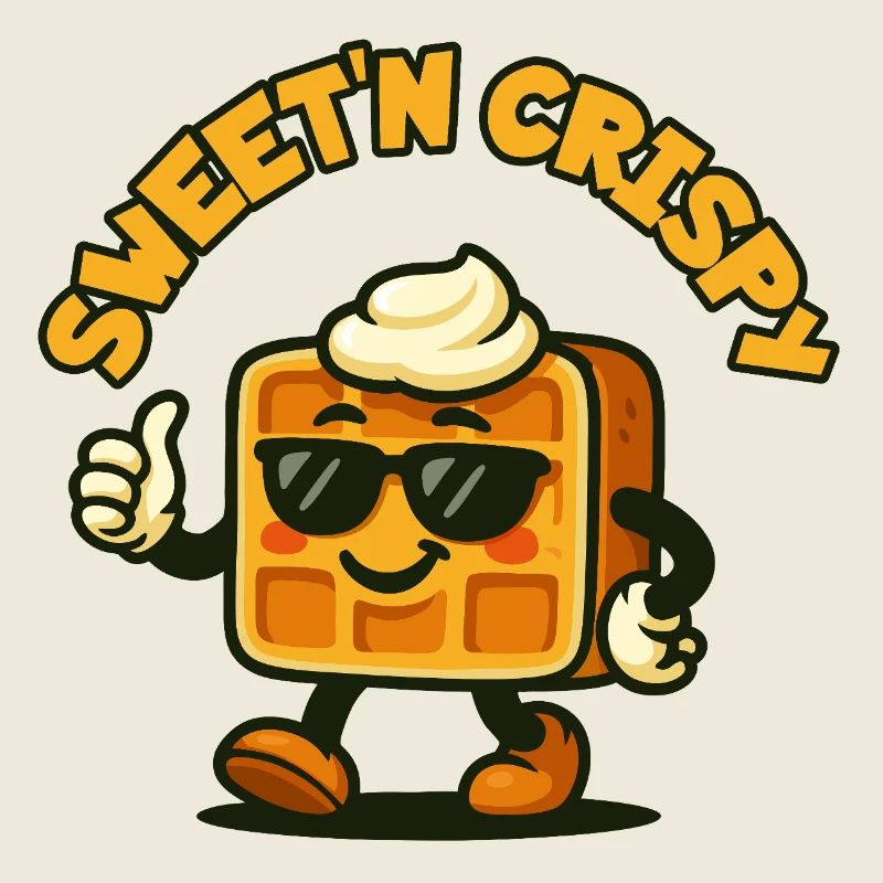 Sweet'n Crisp Waffle Mascot