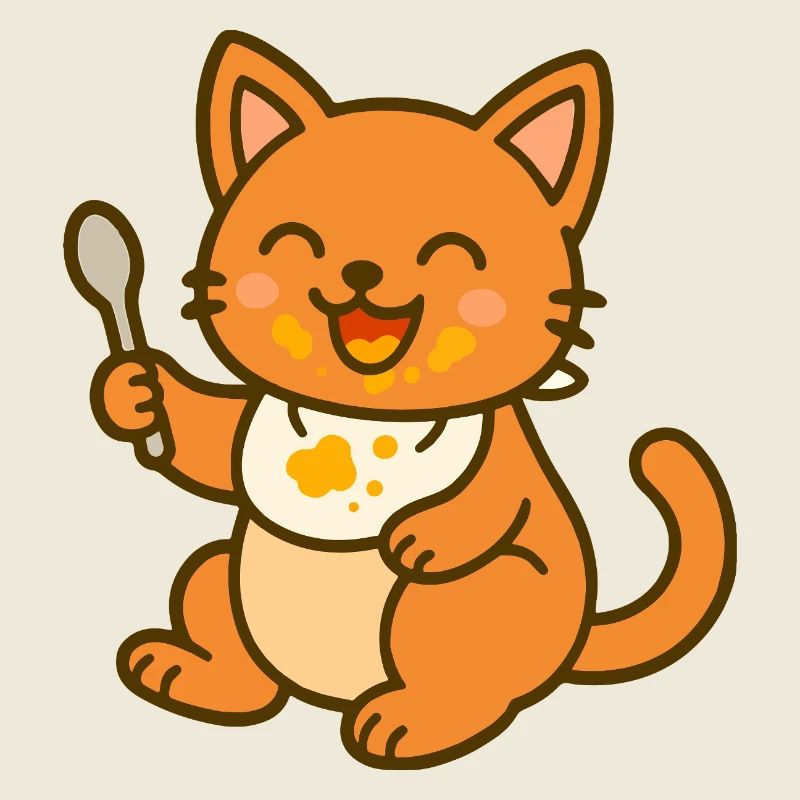 Süßes futterndes Kätzchen – Baby Cat Fun
