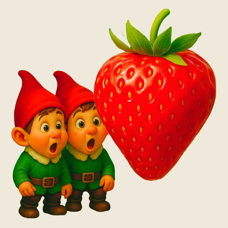 Gnomes et fraise