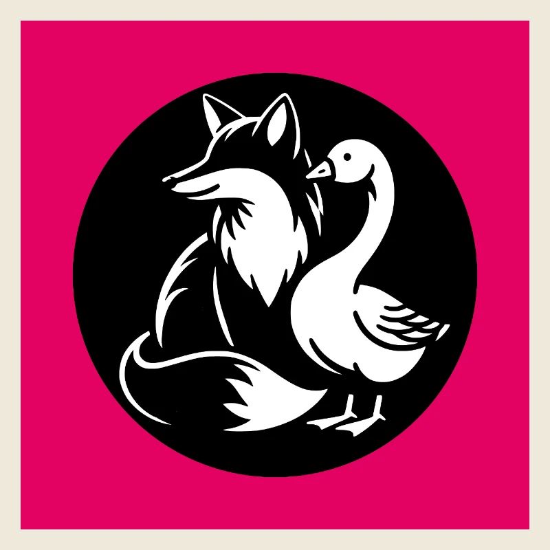 Fuchs und Gans in Freundschaft