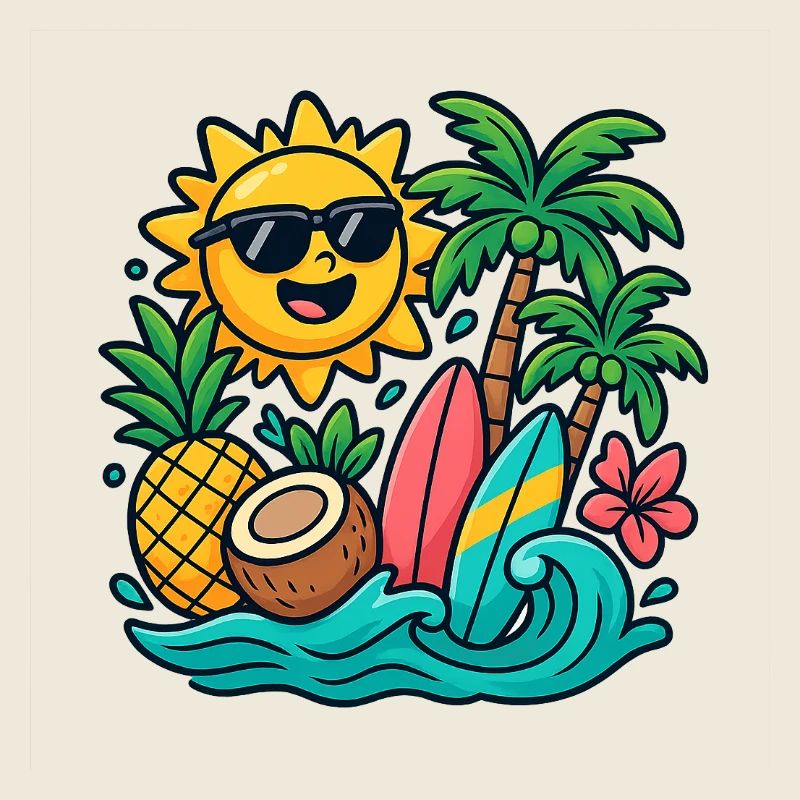 Sonnenstrand Paradies Surf Design