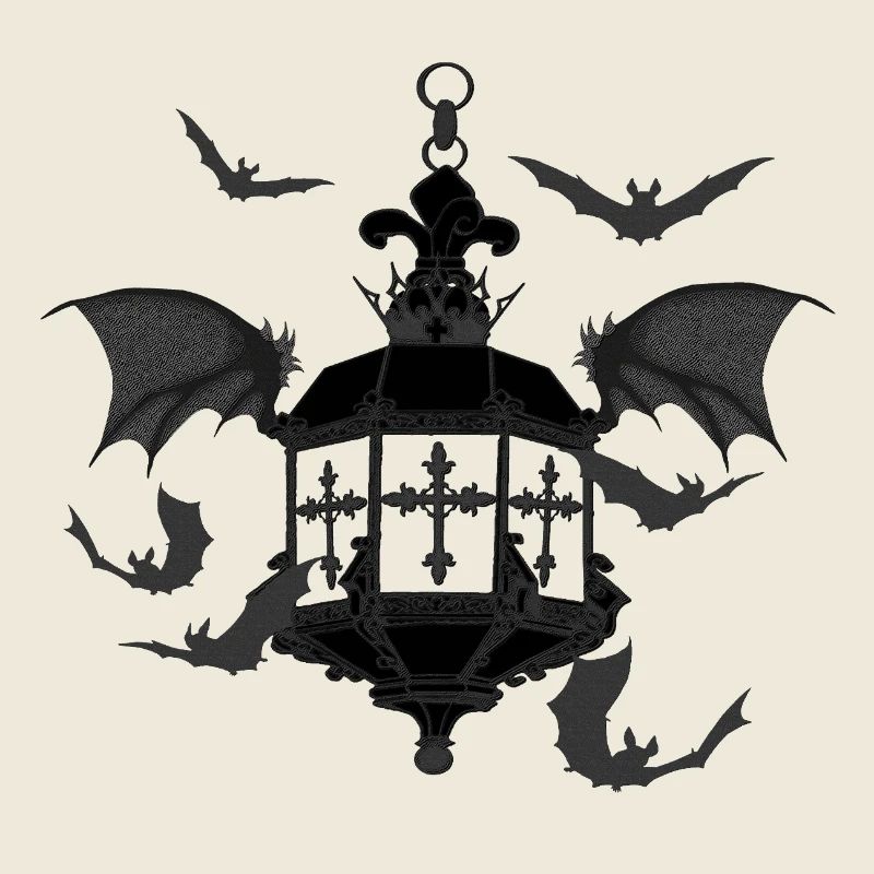 Goth laterne, fledermäuse