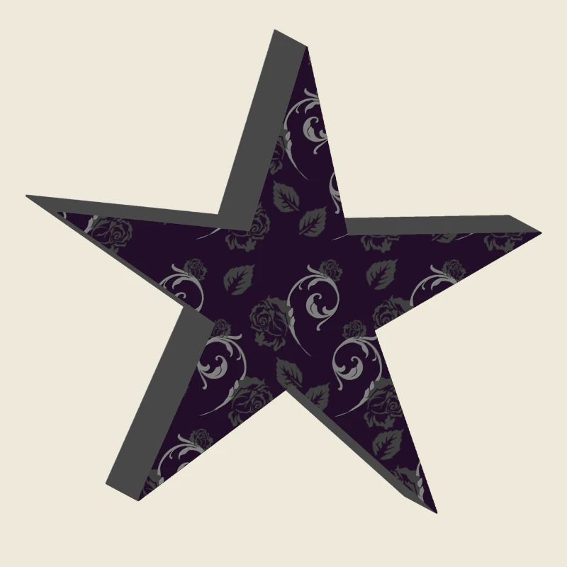 sternenmuster goth, floral