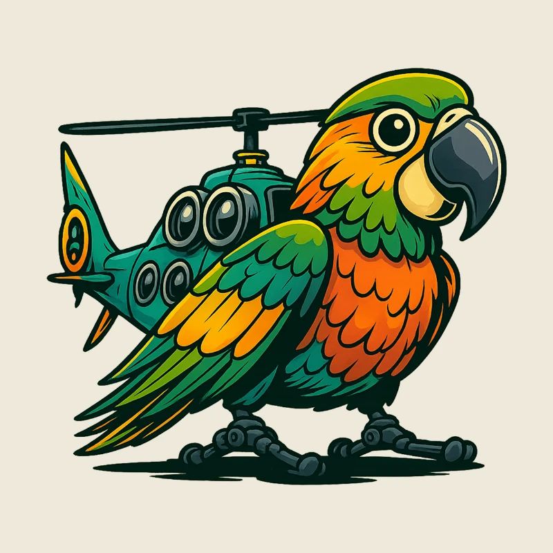 Heli-Parrot in use