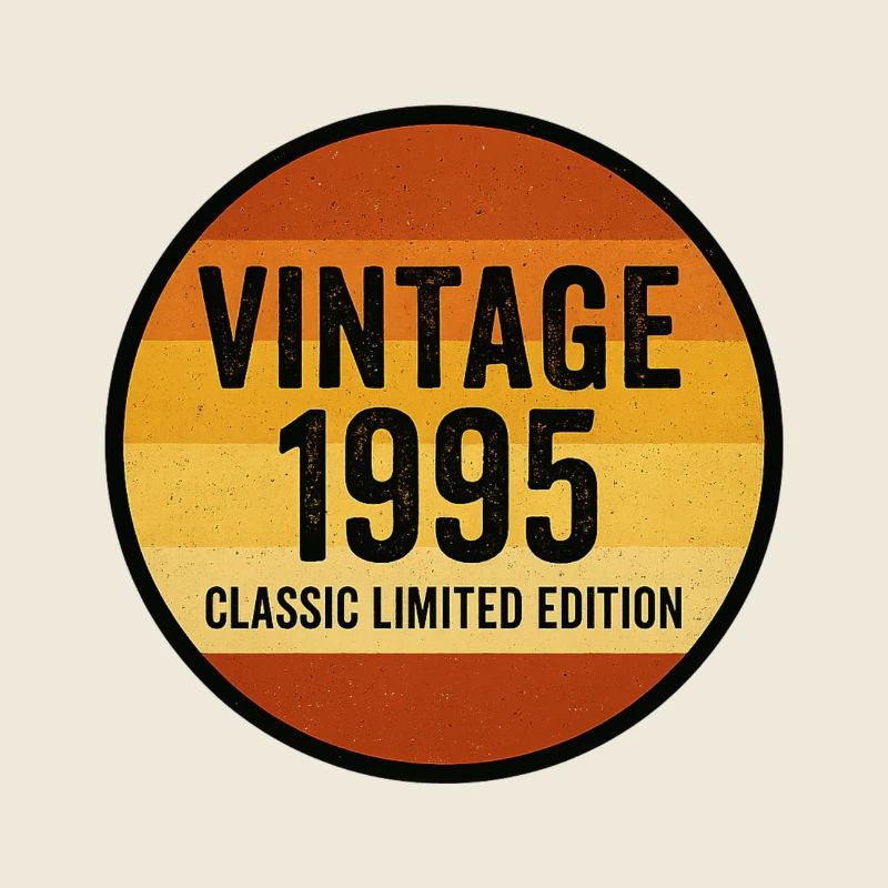Millésime 1995 Classique Édition Limitée Rétro Coucher de soleil