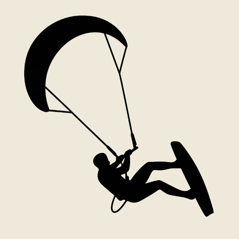 Kiter. Kitesurfing