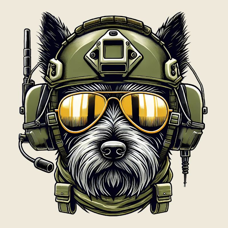 Scottish Terrier Military Design