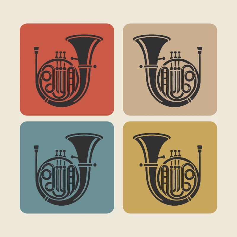 Retro Tenor Horn Design