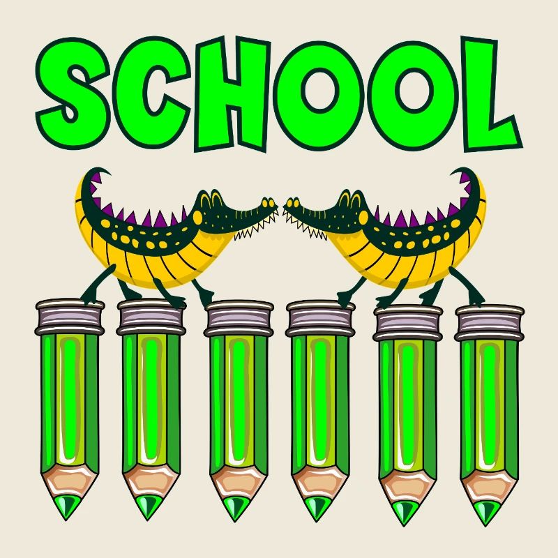 CRAYON D’ÉCOLE ENFANTS ALLIGATORS