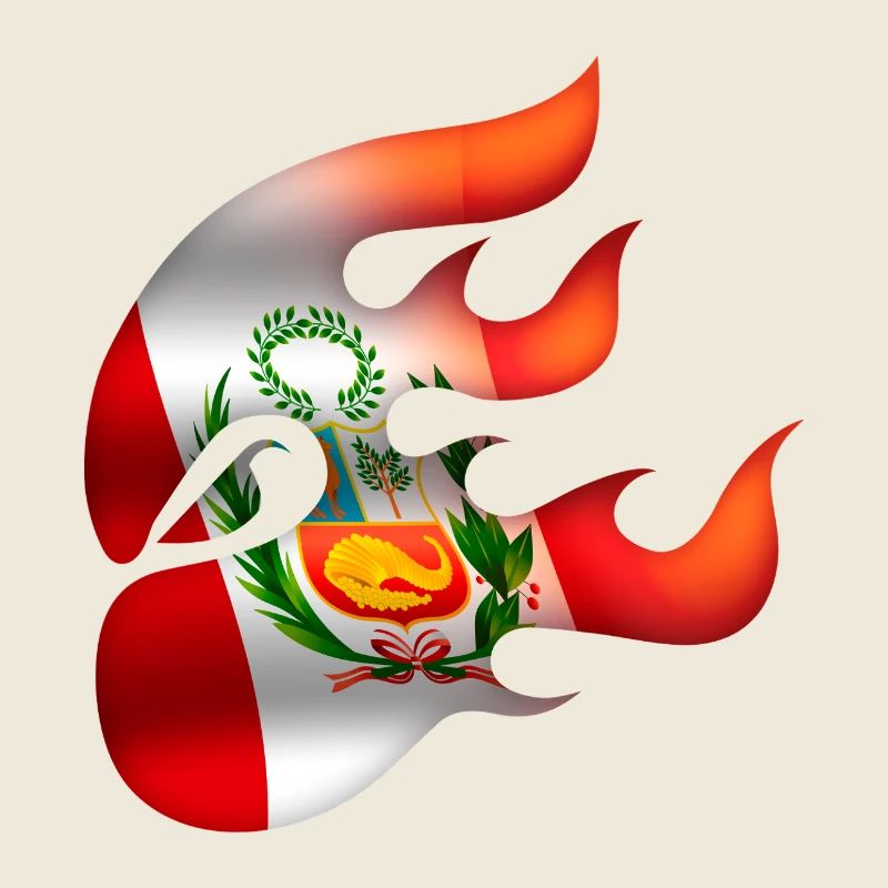 Flagge von Peru - Peru - Ninja