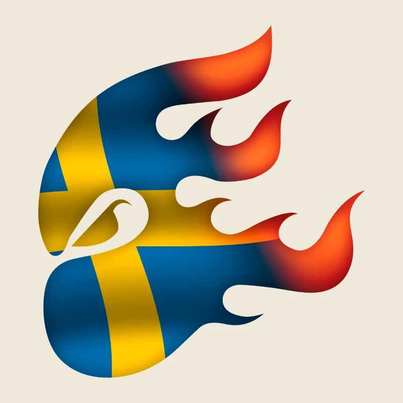 Flagge von Schweden - Schweden - Ninja