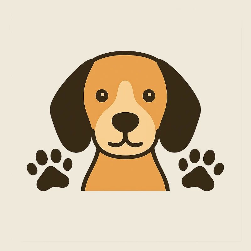 Hund mit Pfoten 