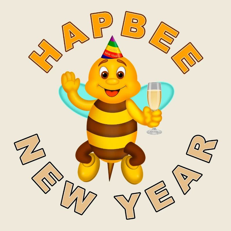 HAPBEE Neujahr mit Text 2