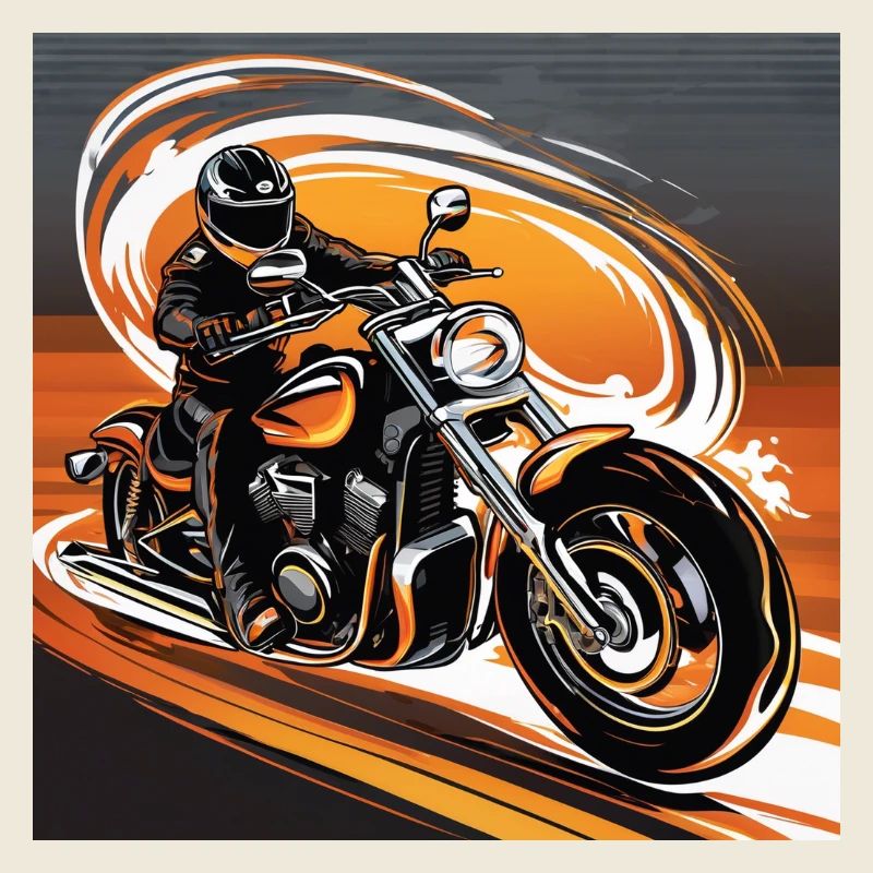 Motards en dynamique - Style - Biker Art Design