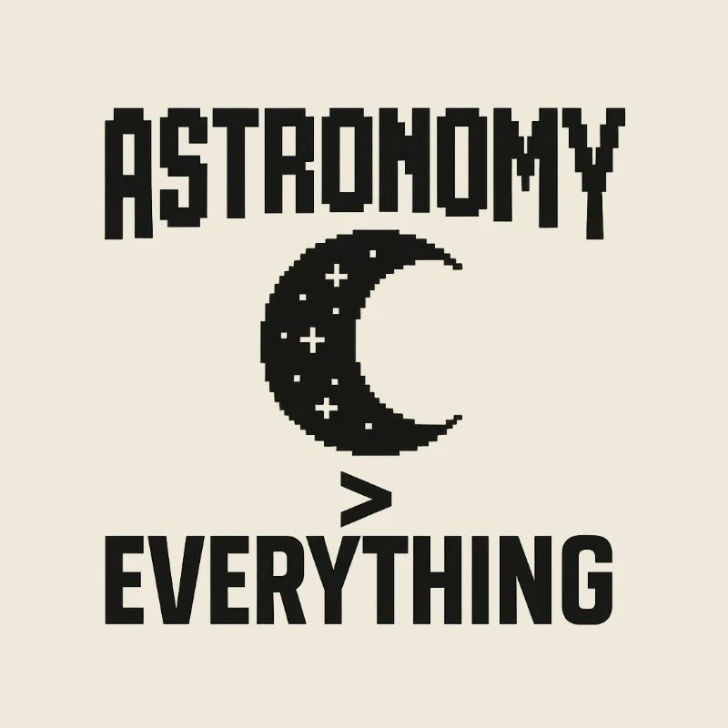 Astronomie Lebensmotto Design