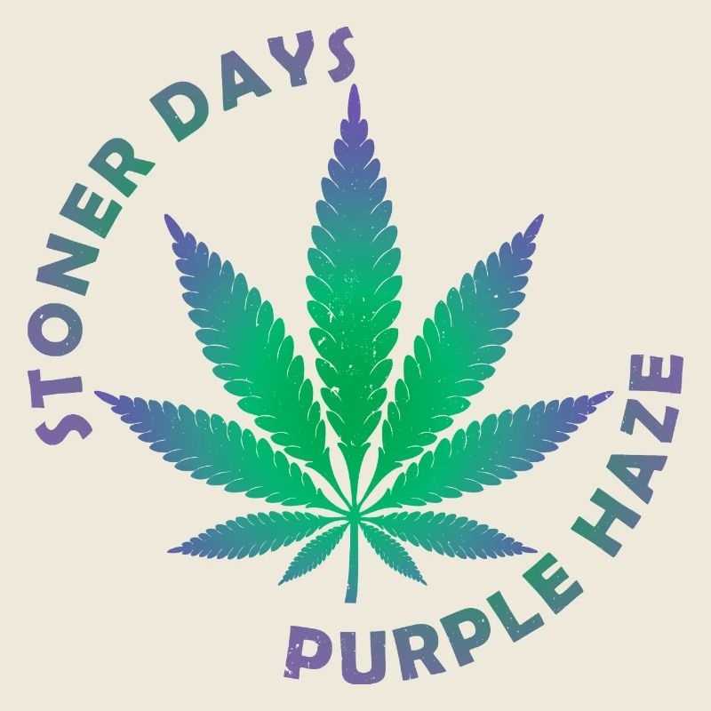Stoner Days Cannabisblatt-Illustration