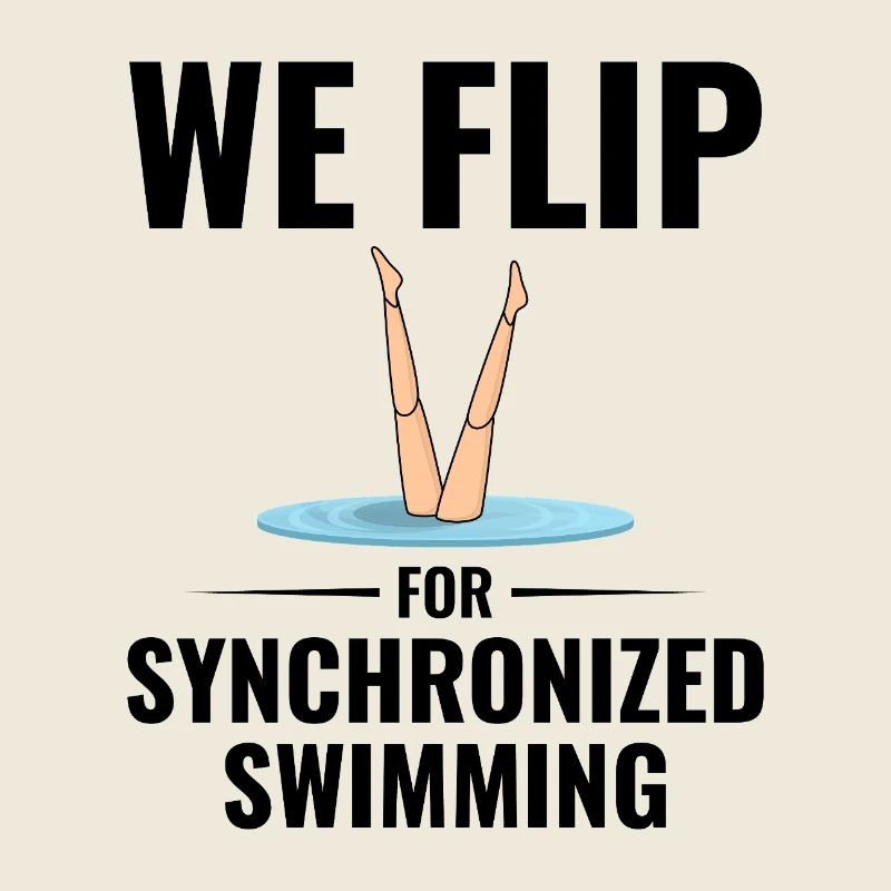 Humorous Legs Drowning Synchronized Swim