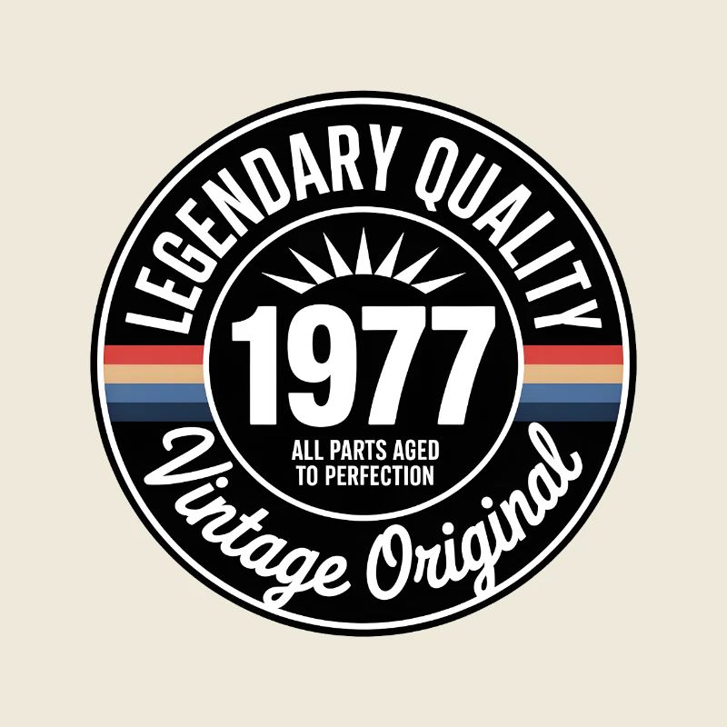 Millésime 1977 Logo de qualité