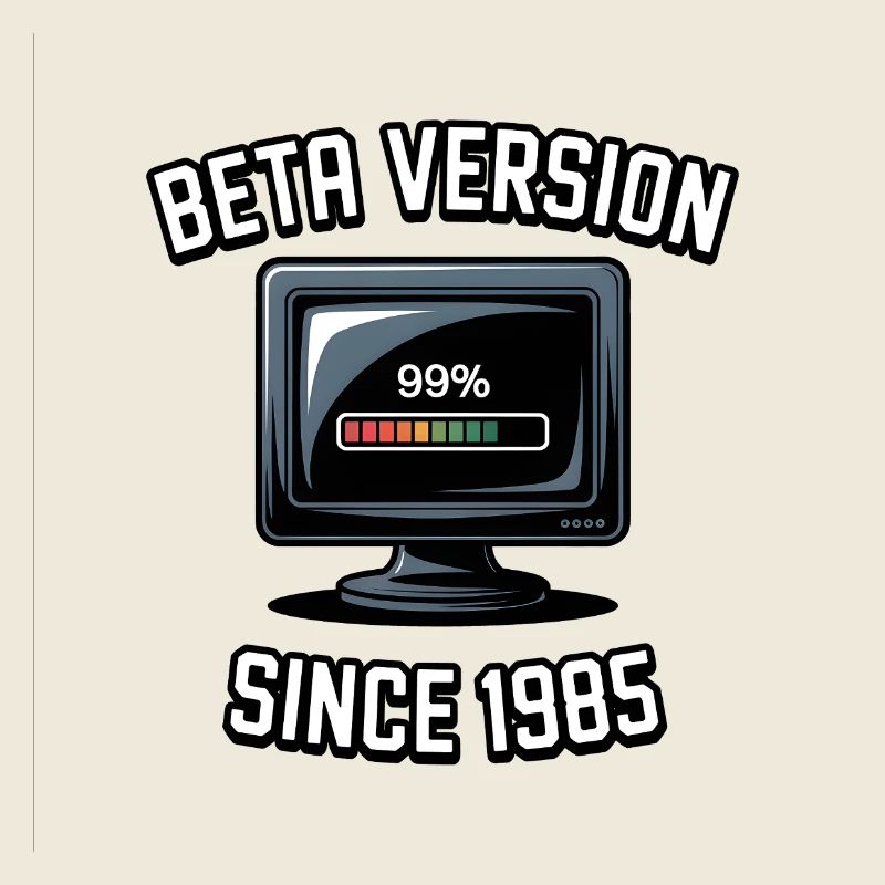 Retro Computer Progress Design